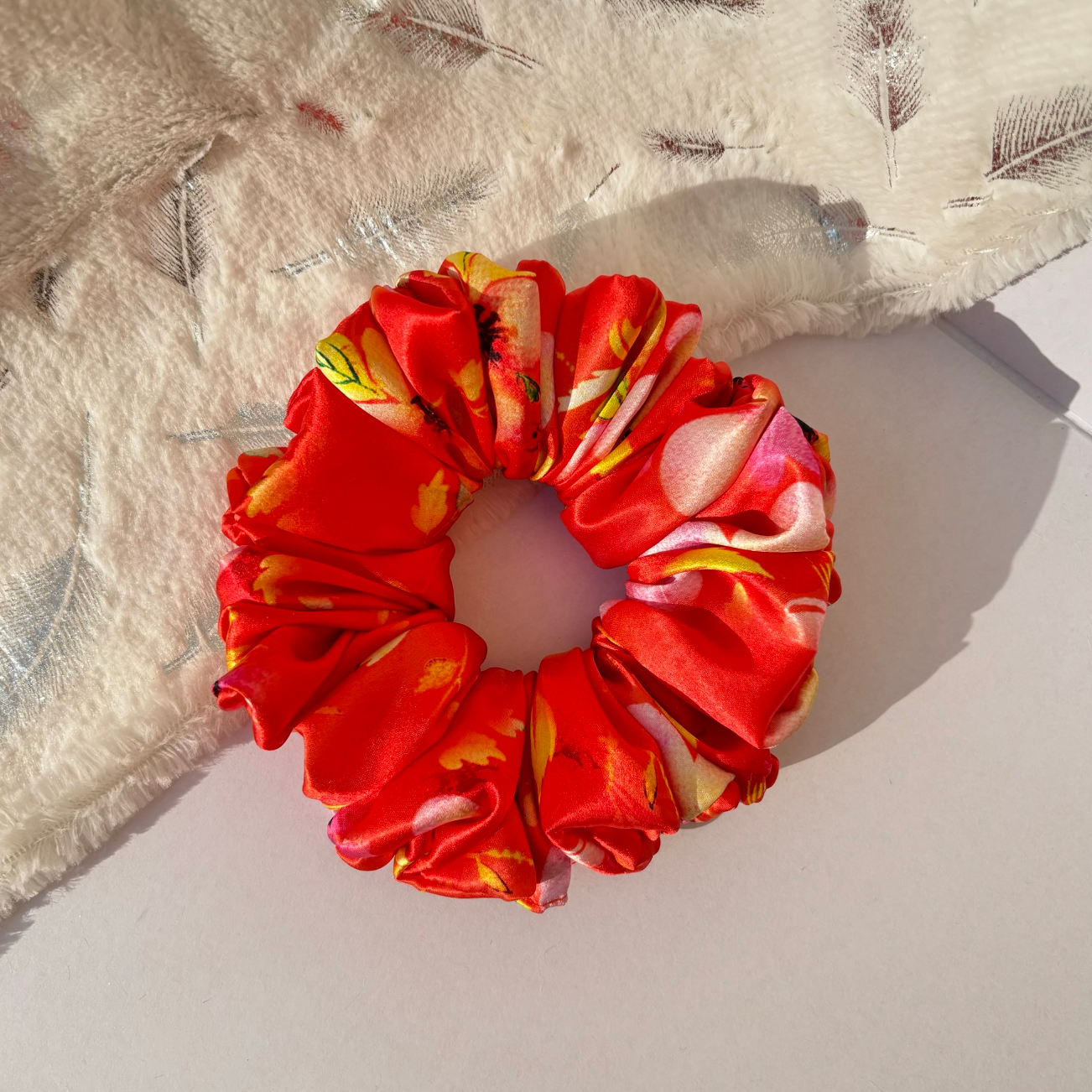 Autumn Glow – Mini Cloud Scrunchie