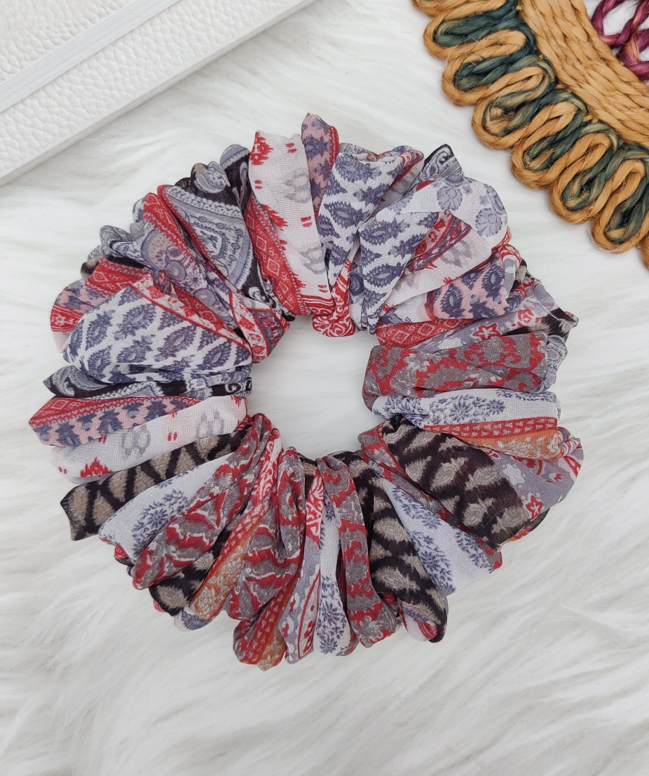 Boho Print Georgette Fluff