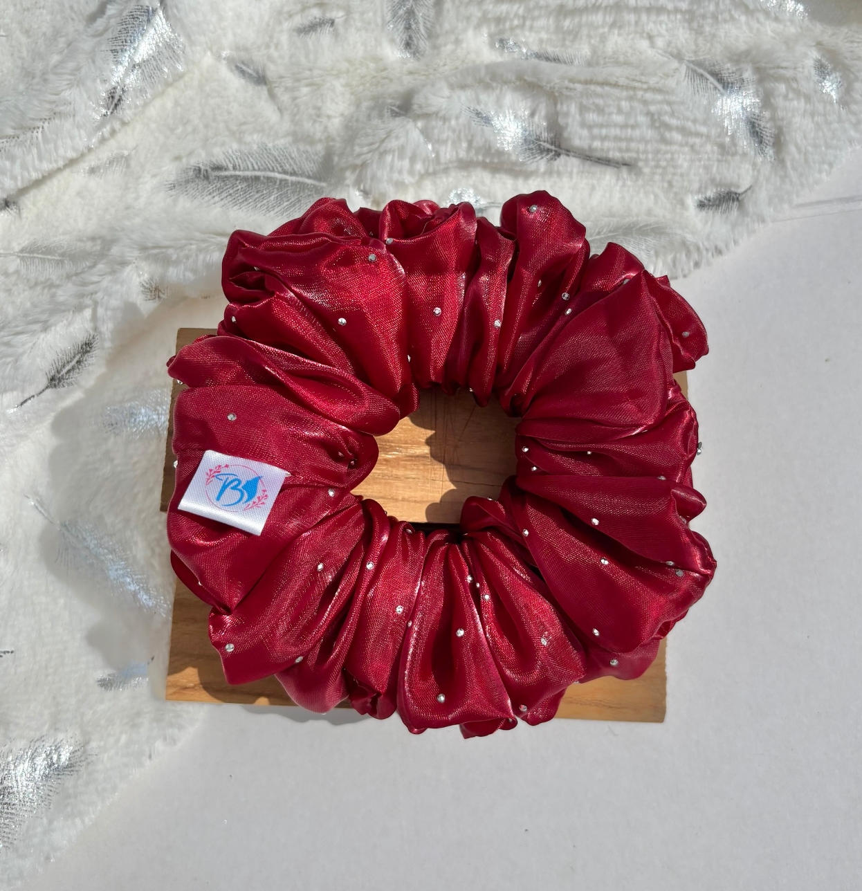 Maroon – Glow Glam Scrunchie