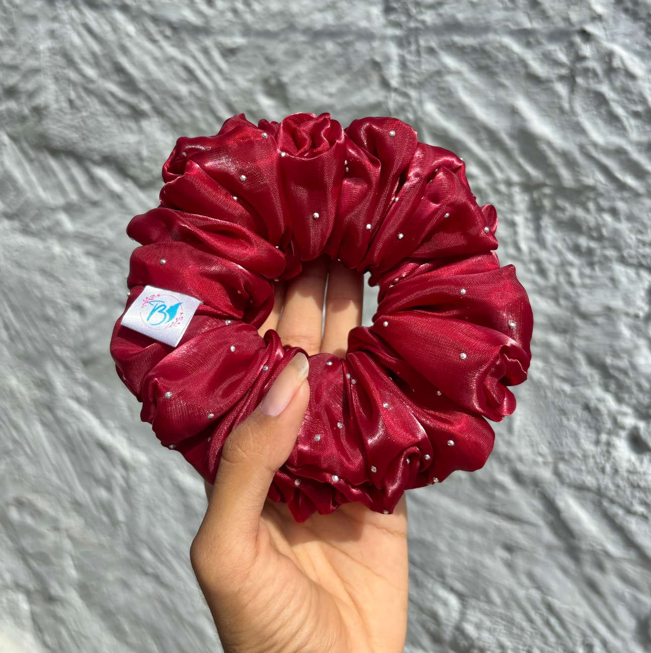 Maroon – Glow Glam Scrunchie