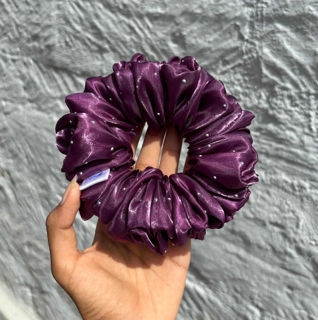 Mauve Purple – Glow Glam Scrunchie