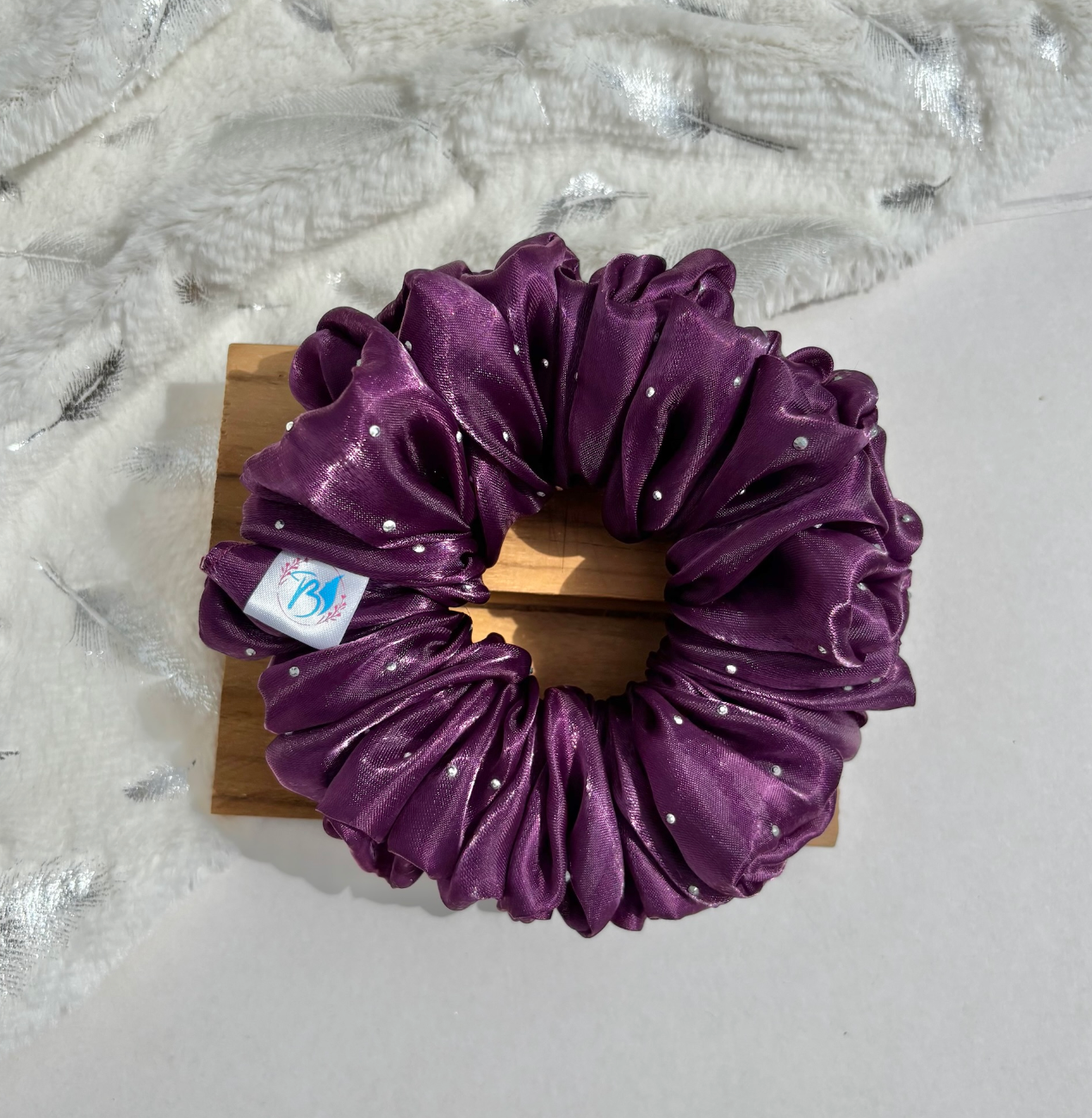 Mauve Purple – Glow Glam Scrunchie
