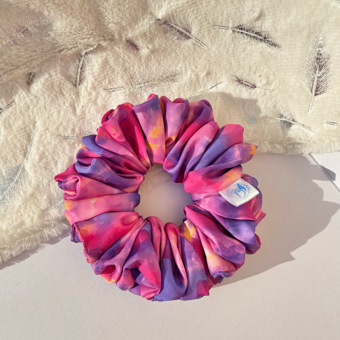 Pink Purple Paradise – Mini Cloud Scrunchie