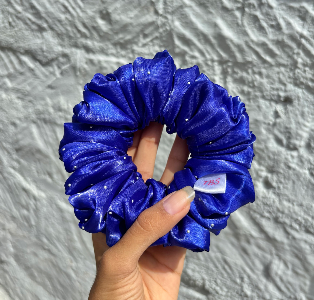 Royal Blue – Glow Glam Scrunchie