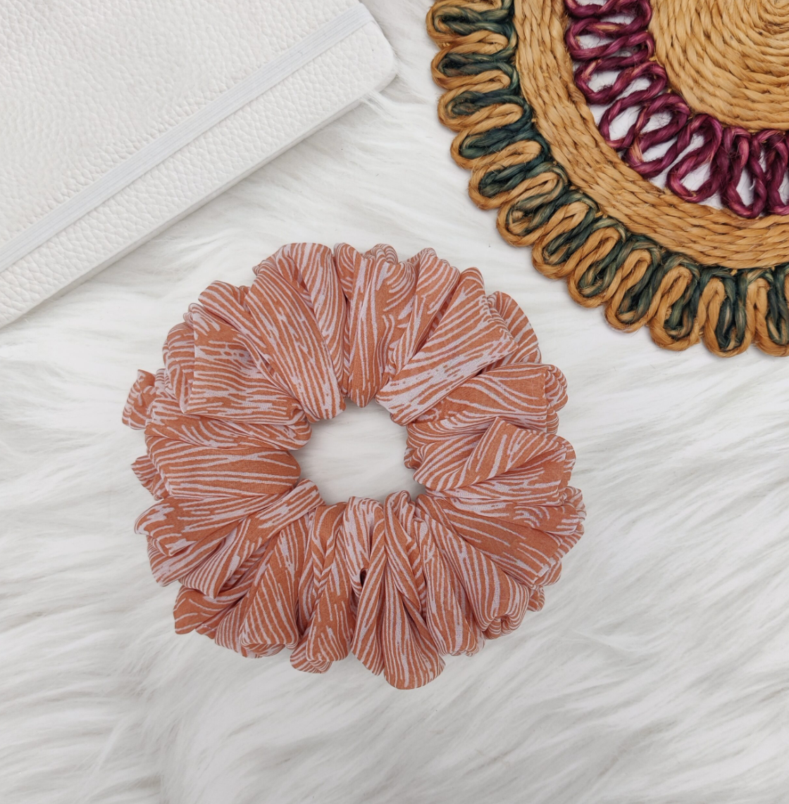 Skin Lines – Georgette Fluff Scrunchie