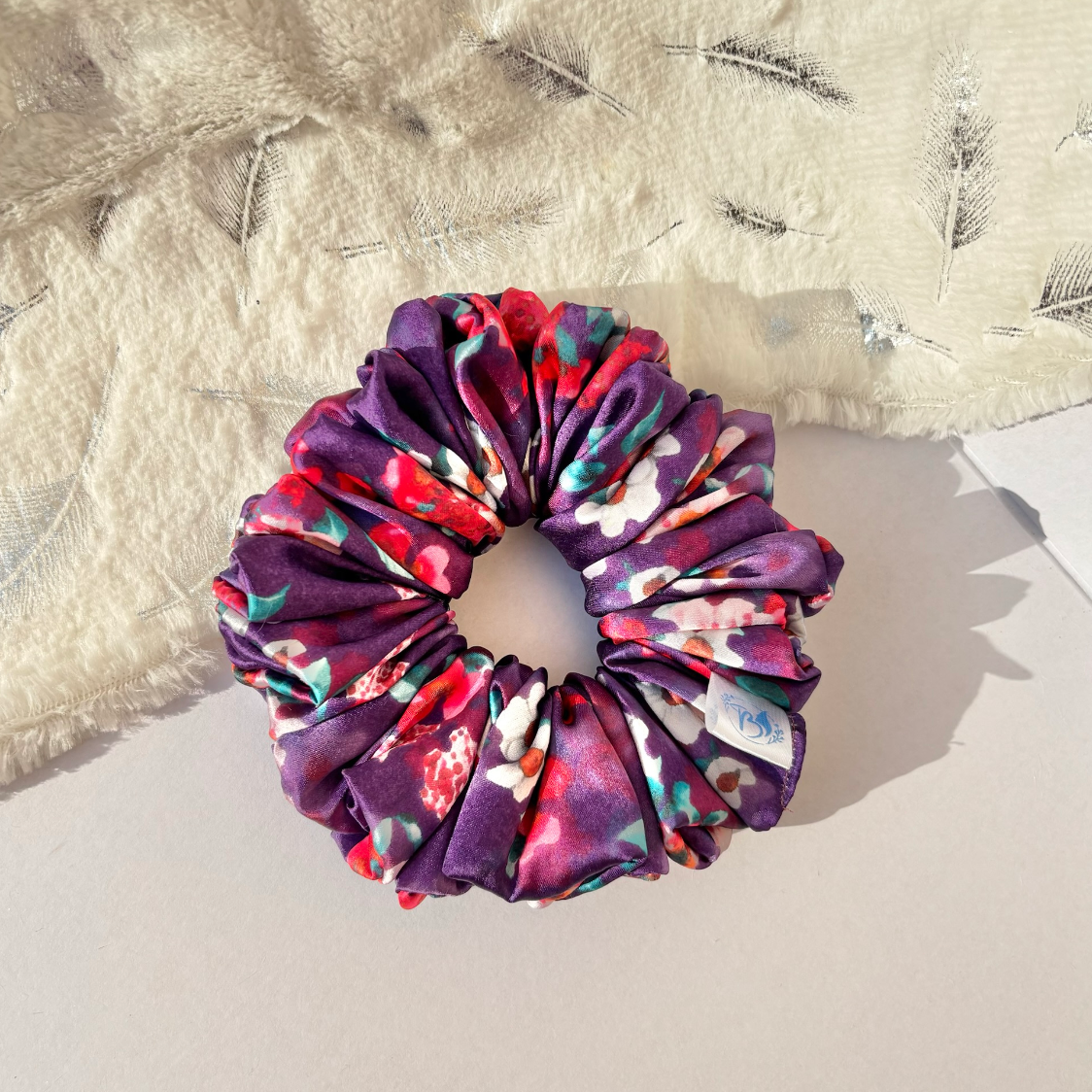 Violet Hues – Mini Cloud Scrunchie