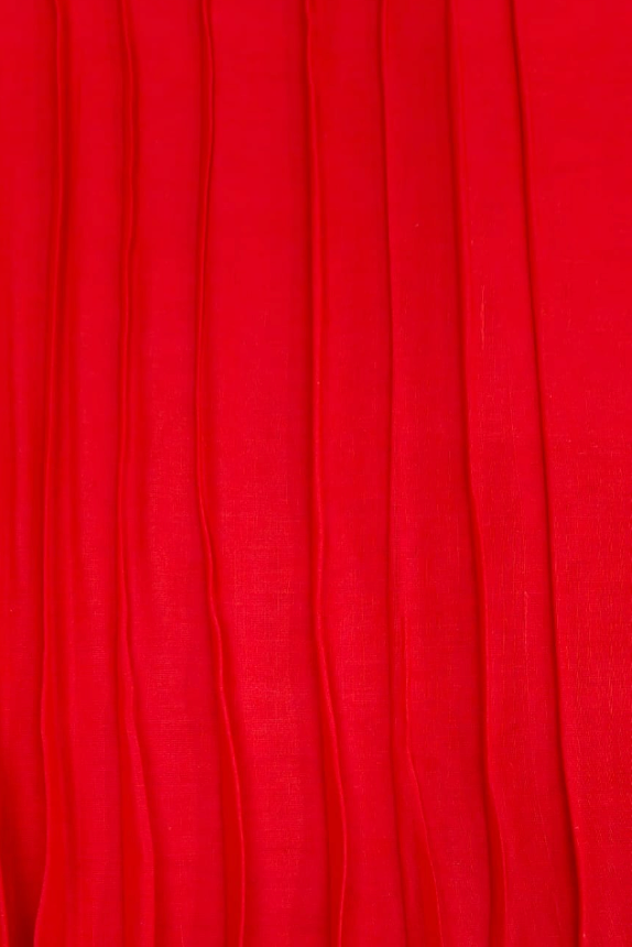 Full Voile Fabric - Bright Red