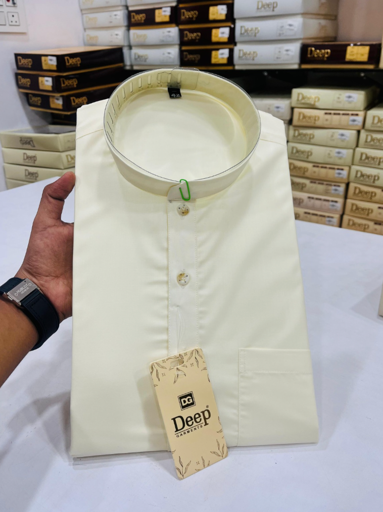 Plain Linen Kurta