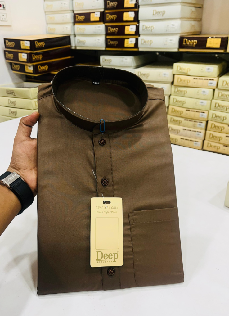 Plain Linen Kurta