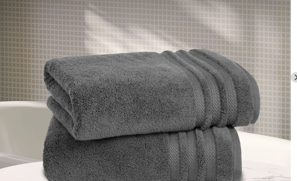 Luxury 2 Pc Bath Towel Set – Purple (625 GSM)