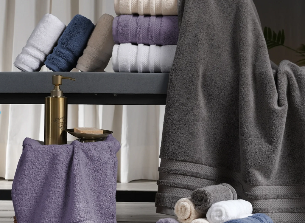 Luxury 2 Pc Bath Towel Set – Purple (625 GSM)