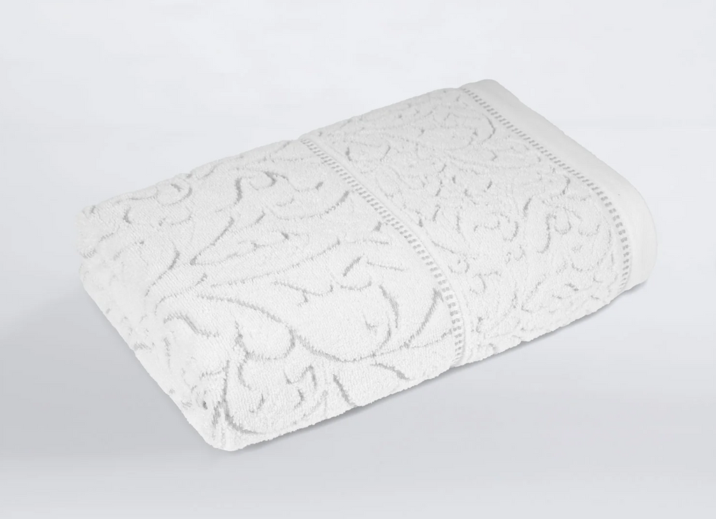 Nectorsoft Be Our Guest 1 Pc Bath Towel, Curate, White| 625 GSM Cotton