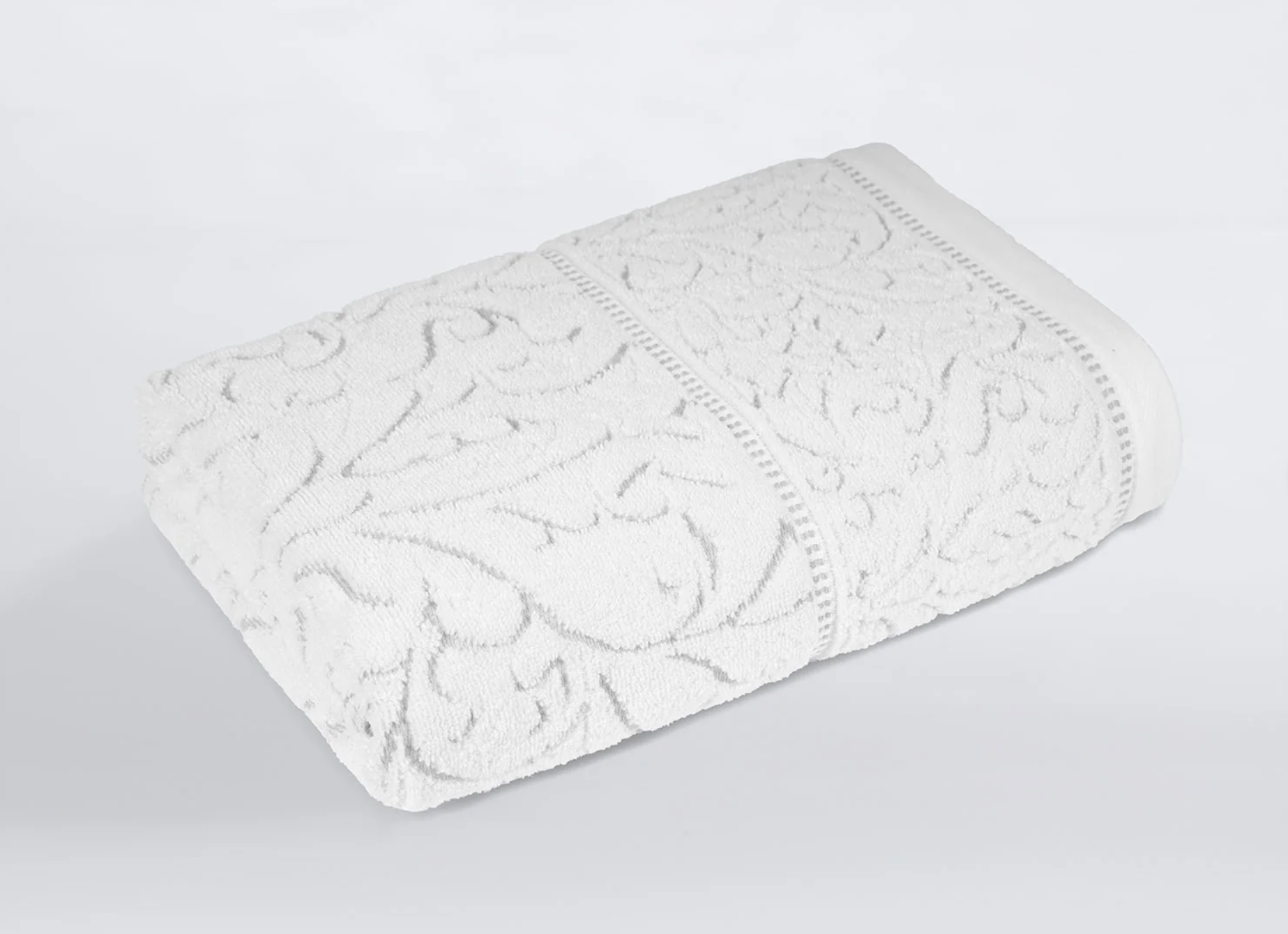 Nectorsoft Be Our Guest 1 Pc Bath Towel, Curate, White| 625 GSM Cotton